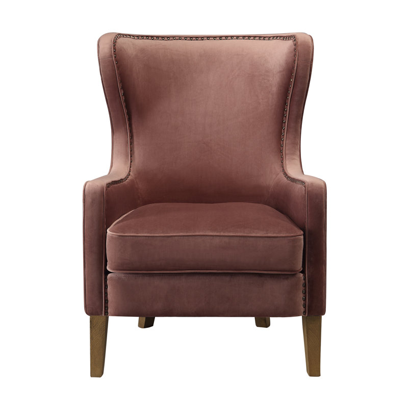 Velvet Armchair, Vintage Rose