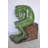 Green Frog Thinking Bronze Statue - Size: 10"L x 16"W x 20"H.