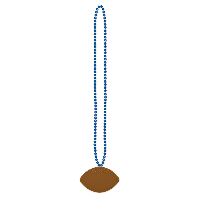 Perles avec médaillon de football