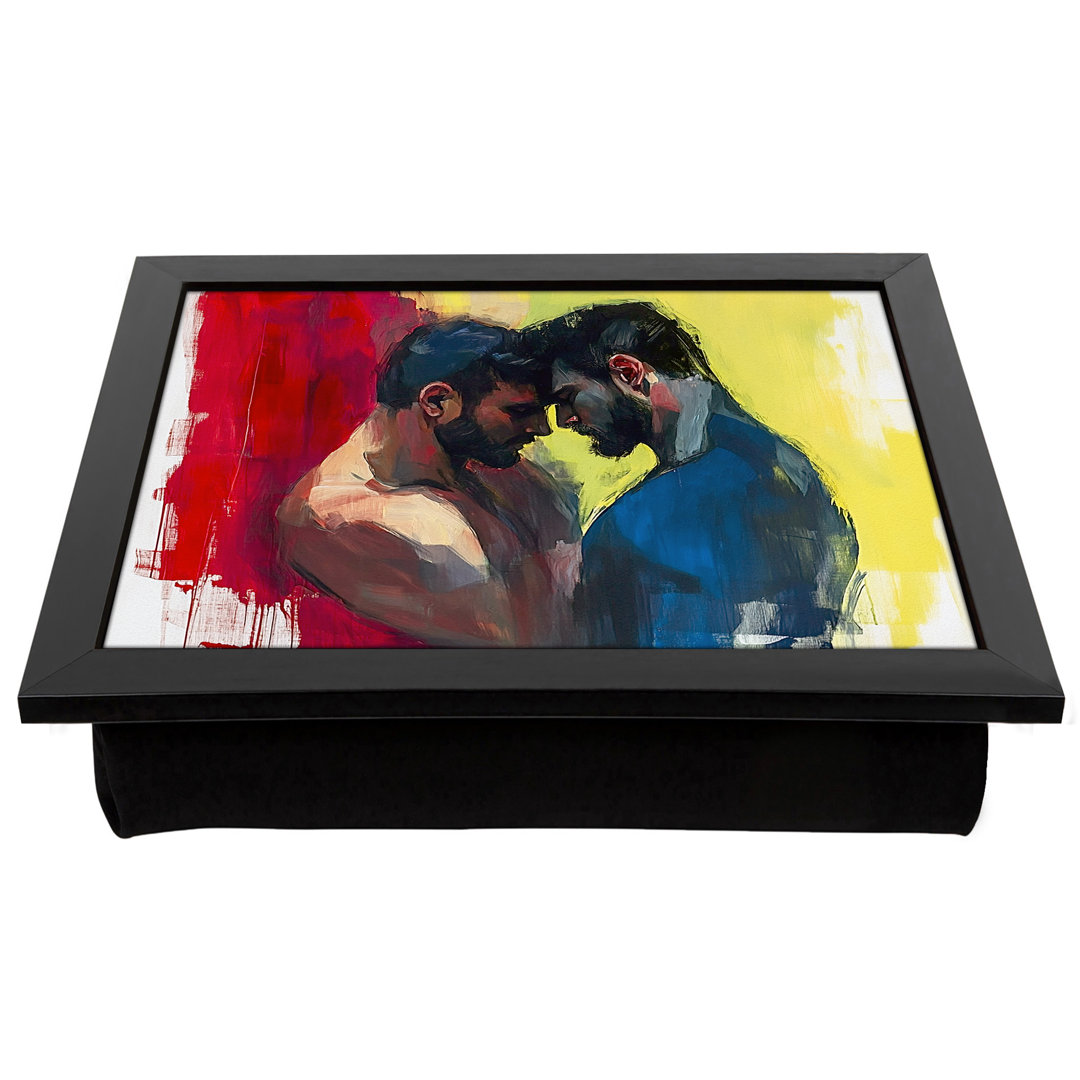 Two Men In Love Graphic  Lap Tray with Cushion