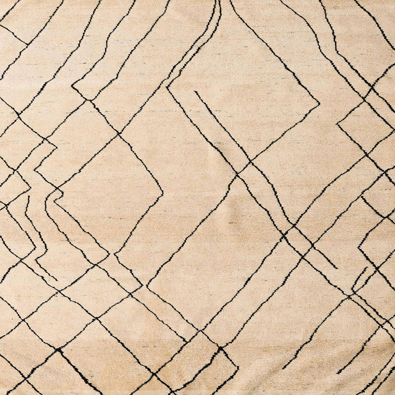 Abstract Indoor Rug, Square 6'