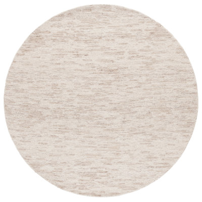 Wilridge Ebony Hand Tufted Wool/Cotton Abstract Rug in Ivory/Light Brown