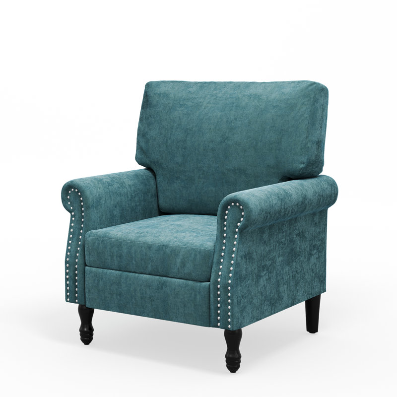 33" Schneier Single Cushioned Armchair, Green
