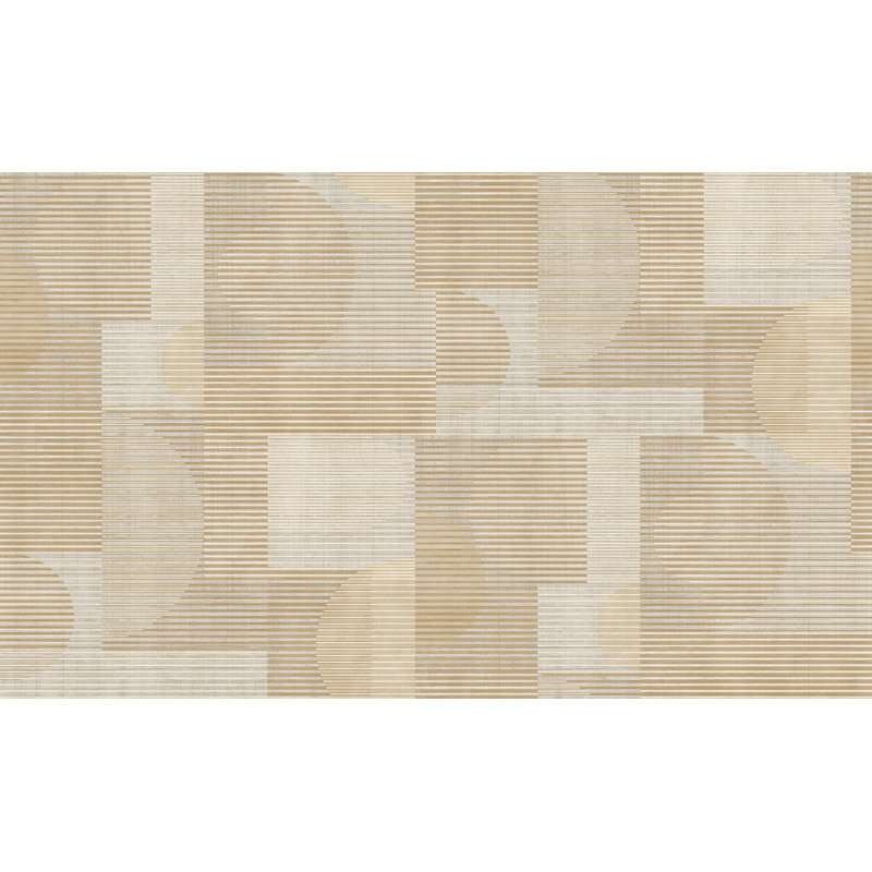 Papier peint géométrique Geo, Beige