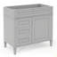 Meuble-lavabo de 36 po sans lavabo supérieur, armoire de rangement de salle de bain avec 2 tiroirs et un tiroir basculant (PAS D'ÉVIER DE BAC)-1712790400-1712790412