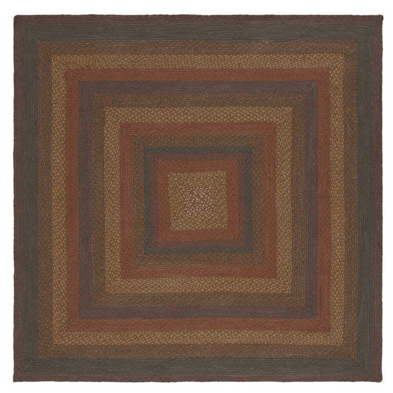 Tapis en jute tissé à plat Indyah, Carré de 6 pi