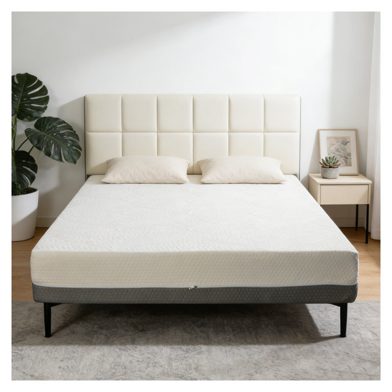 10-Inch King Gel-Perforated Foam Mattress with 7-Zone Support, Made in Japan