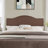 Nailhead Trim Adjustable Upholstered Headboard in Linen Fabric, Metal Legs-521090837-517242463
