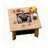 Modern Burlywood Solid Wood Square Coffee Table