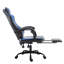 Radelldar Adjustable Reclining Ergonomic Faux Leather Swiveling PC & Racing Game Chair with Footrest-64975276-64975281