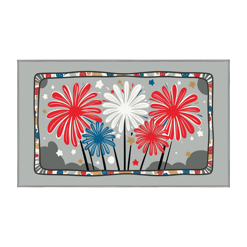 Tapis vacances des fêtes The Holiday Aisle®, Rectangulaire 8 pi x 12 pi