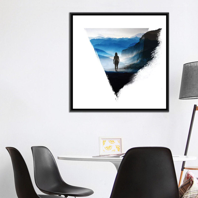 « darker than blue », reproduction d’impression sur toile tendue, H 12 po x l 12 po x P 0,75 po, Toile tendue, Pas de tapis