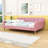 Queen Upholstered Daybed with Support Legs-383548262