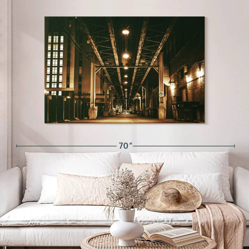 Mehar Chicago Train Bridge, H 34 po x l 51 po