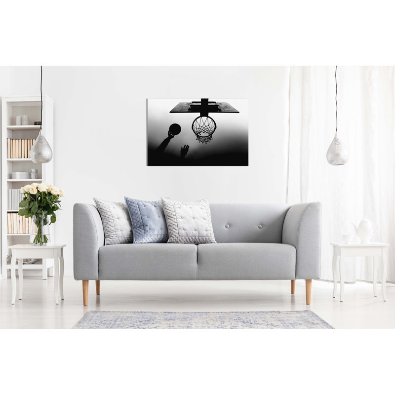 Basketball Player Dunk - Wrapped Canvas Print, 20cm H x 31cm W