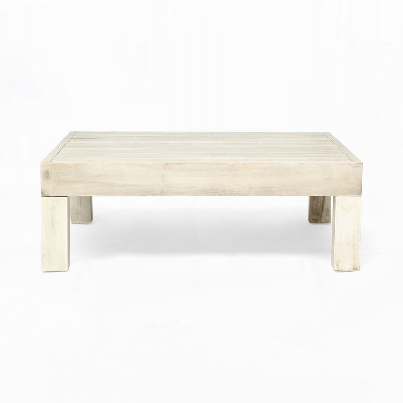Outdoor Coffee Table, Light Gray