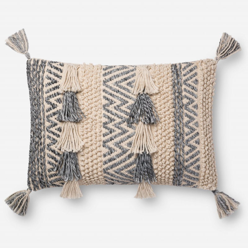 Pante Macassar Lumbar Pillow, Polyester/Polyfill