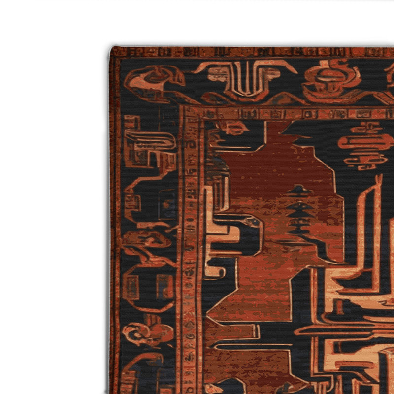 Tapis intérieur et extérieur ArtDeco, Rectangulaire 2 pi x 3 pi