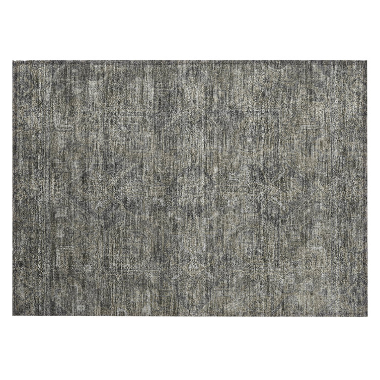 Washable Abstract Indoor / Outdoor Rug