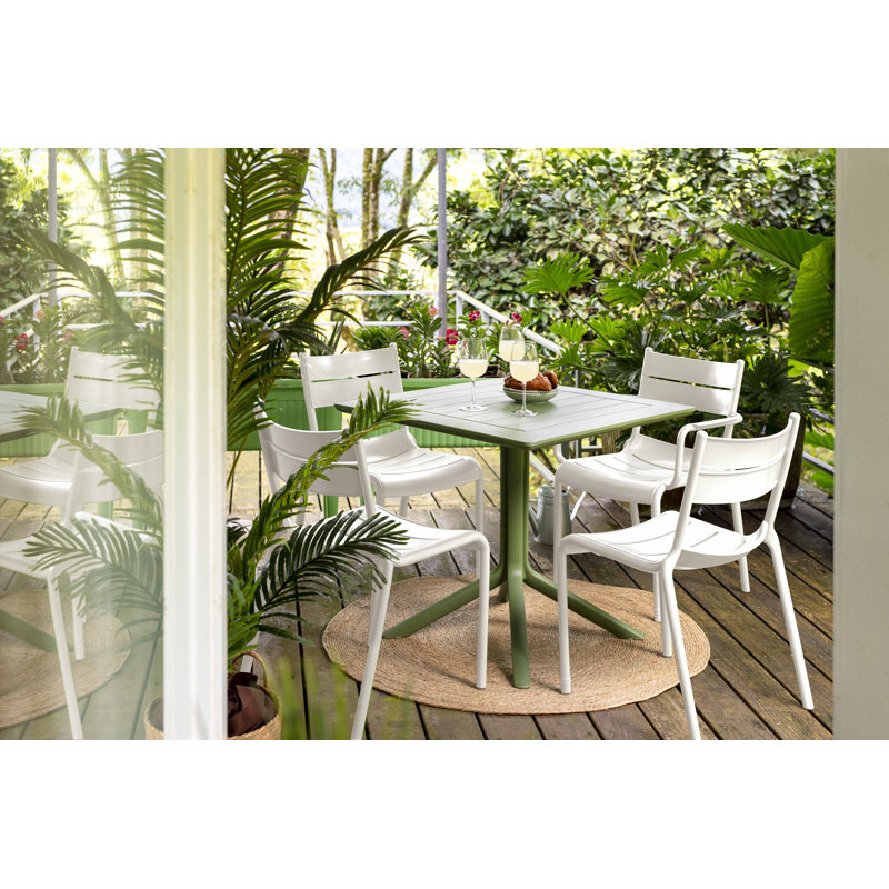 Chaise d'appoint empilable Loar, Blanc