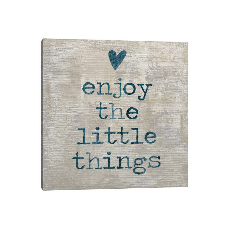 Enjoy The Little Things I by Jamie MacDowell - Wrapped Canvas Gallery-Wrapped Canvas Giclée