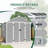 Campcraft Resin Storage Shed, High Quality Pp Material, Strong Structure, Waterproof, Rust And UV Proof, Large Storage Space, 12Mm Thick Pp Board, HD Window Lighting-113270335