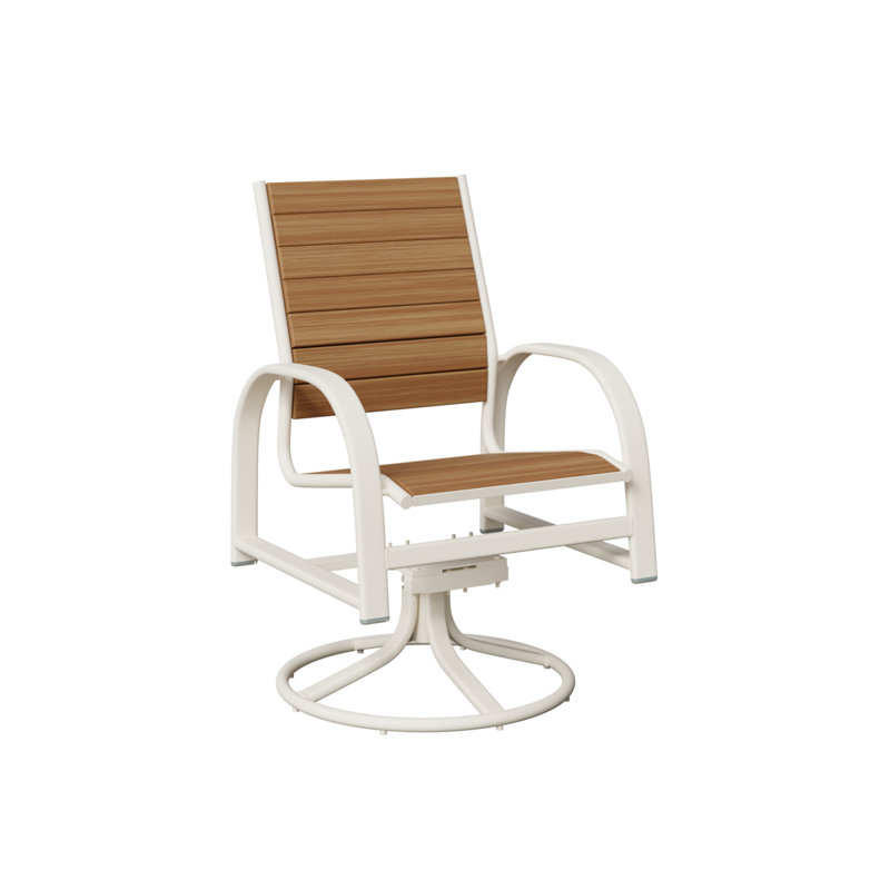 Chaise berçante berçante en teck naturel Berlin, Teck naturel