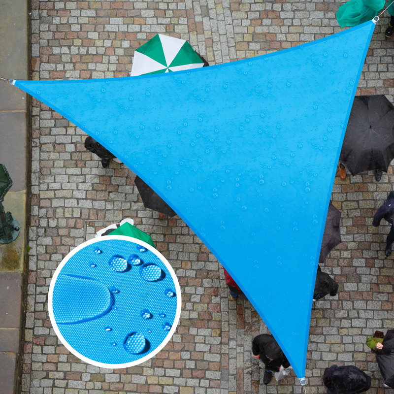Royal Shade Waterproof Triangle Shade Sail, Blue, 16' x 16'