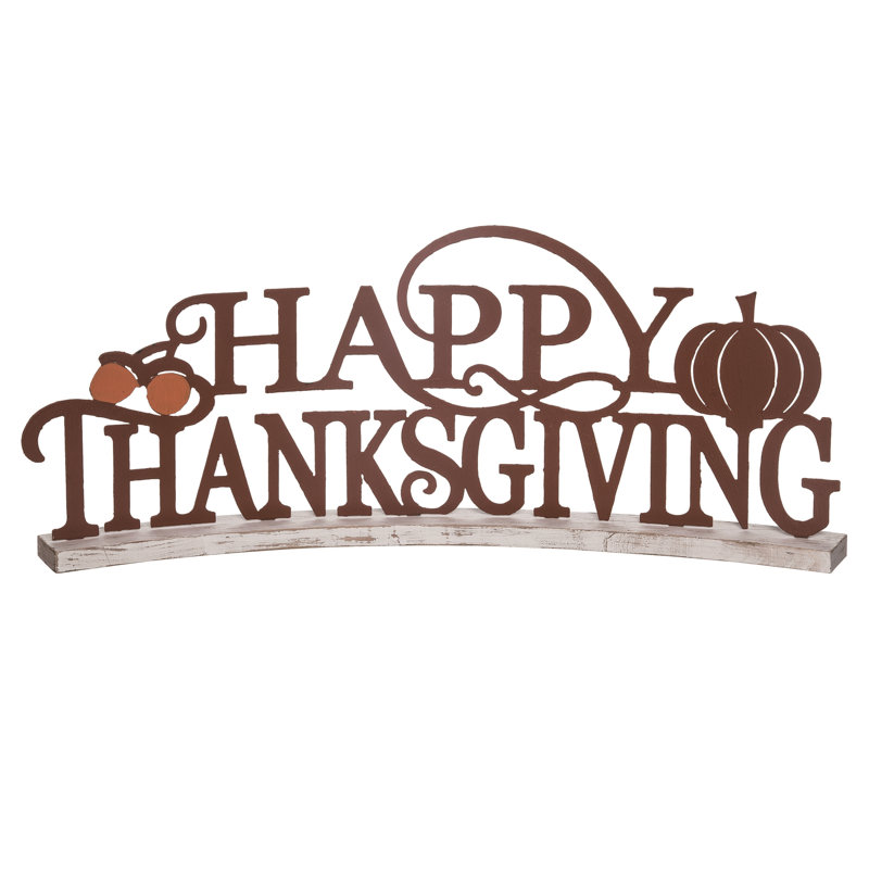 Bloc de lettres Hartense «Happy Thanksgiving»