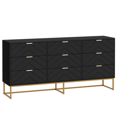 9 - Drawer 59.1"W Double Dresser