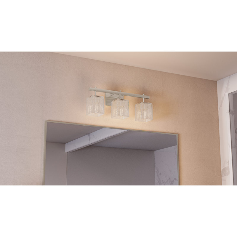 Luminaire de salle de bain Allisen, Nickel brossé