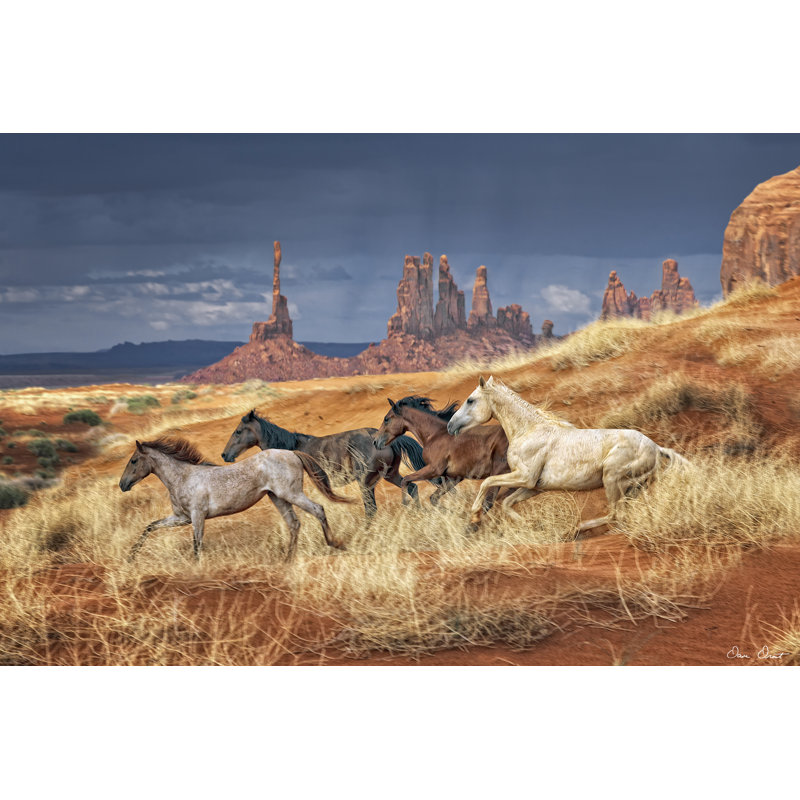 Monumental Run - Wrapped Canvas Print, 81cm H x 122cm W