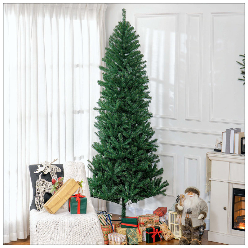 Sapin de Noël artificiel non éclairé avec branches réalistes et 1168 pointes