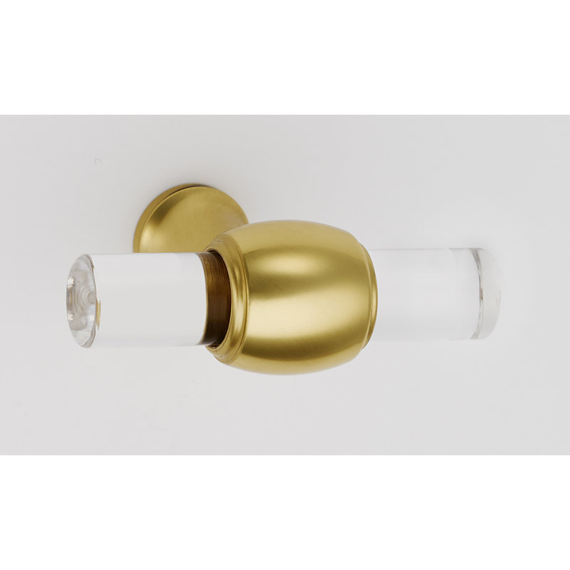 Royale Bar Knob, Polished Brass not Lacquered