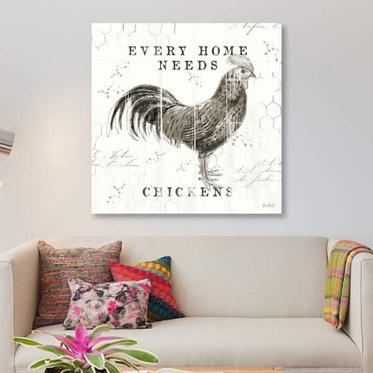 «Farmhouse Fresh II», impression sur toile, H 12 po x l 12 po x P 1,5 po, Toile tendue, Pas de tapis