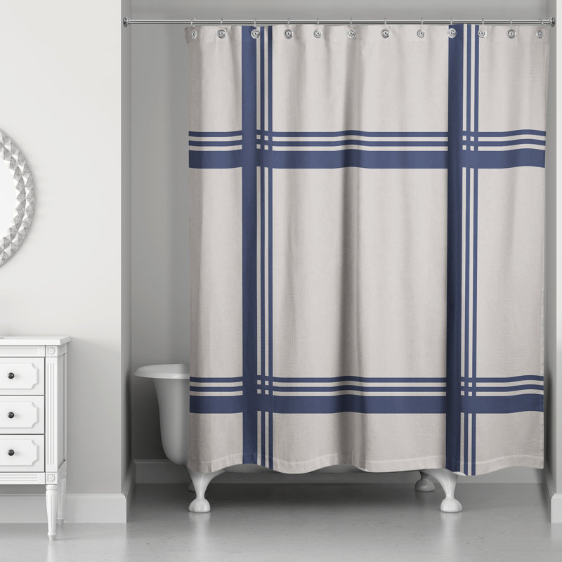 Cusick Plaid Shower Curtain