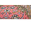 Tapis zone en laine brun/rose 2 pi 8 po x 4 pi 3 po one-of-kind à la main noué la