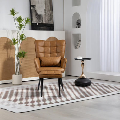 Fauteuil d'appoint et repose-pieds Santiago