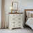 Brun antique / blanc