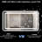 Chevaliers Rectangle Wall Mounted LED Bathroom Mirror Frontlit & Backlit LED Bathroom Vanity Mirror Light-1596775698