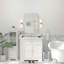Molly Tempered Glass and Metal Framed French Cleat Mounted Wall Bathroom / Vanity Mirror-1126552147-1126530364-1094644534