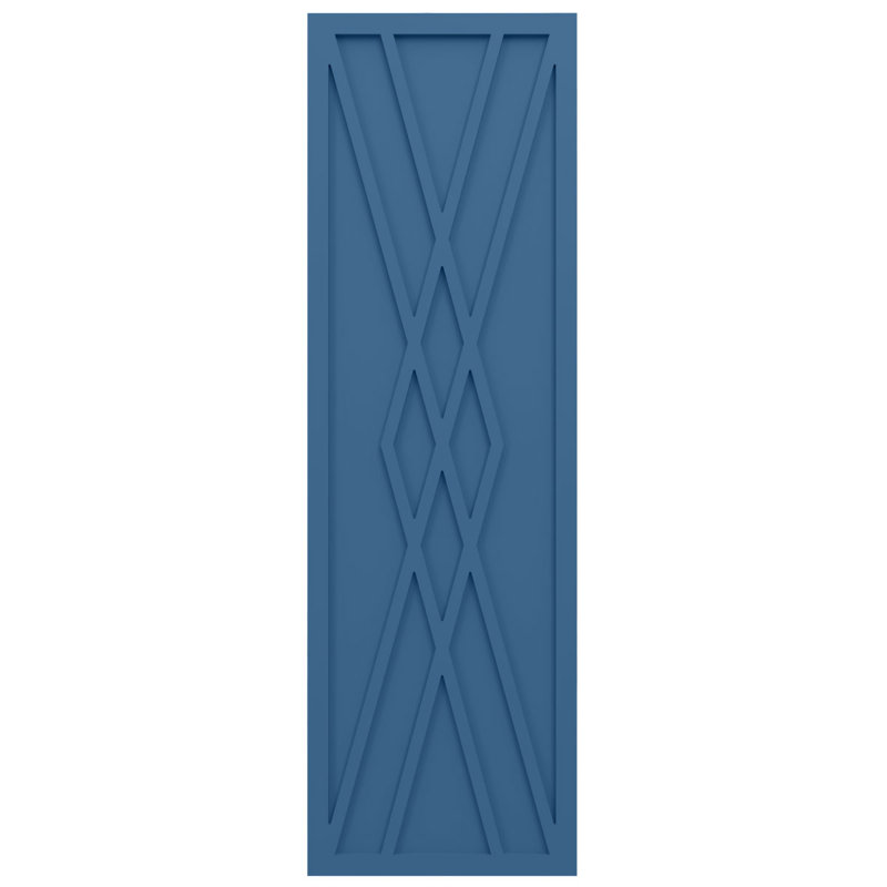 Volets de style moderne EnduraCore Composite Florence, L 12 po, H 44 po, Bleu séjour