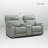 Liudgardas Triple-Motor Zero Gravity Reclining Couch Leather Sofa with USB & USB-C Charging-1428257588