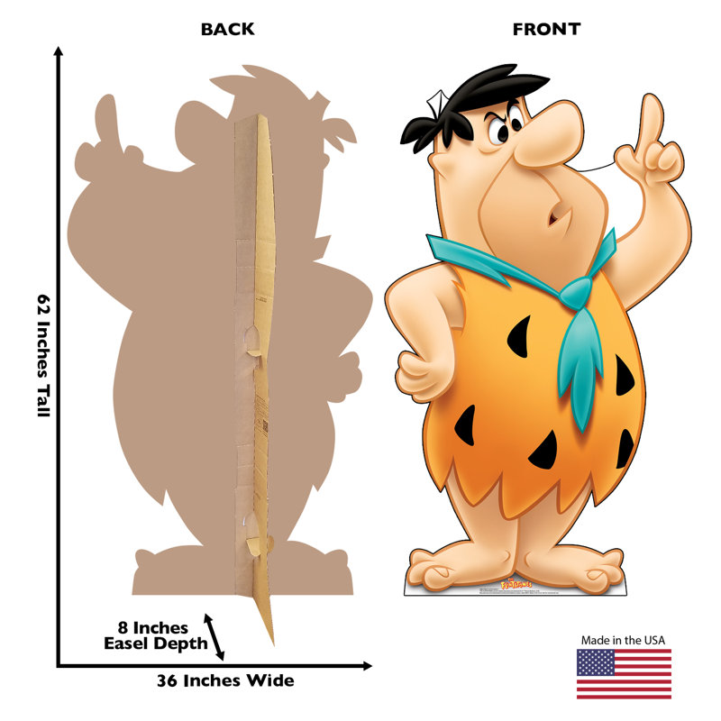 Fred Flintstone Life-Size Orange Cardboard Standup
