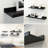 55.1-Inch Rustic White Floating Shelves - Wall Mounted Display Solution-766347392