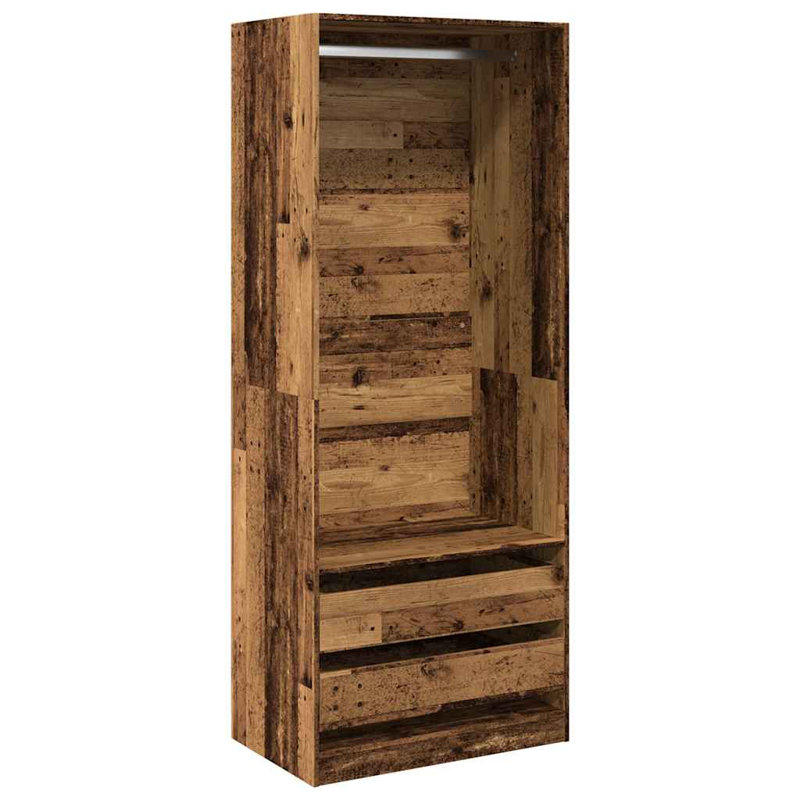 Symirah Manufactured Wood Wardrobe, Old Wood