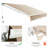 S-nova 116'' W x 2'' D Fabric Beige Cover Retractable Patio Awning-59208297