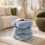 Repose-pieds rembourré moelleux en chenille Alex-132146227