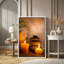 «Zen Stones Massage Spa with Warm Burning Candle», impression verticale sur toile, art mural-124834393-56324662