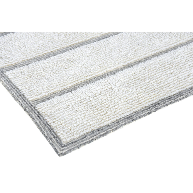 Tapis ivoire et naturel Indie Alana, Rectangle de 5 pi x 8 pi